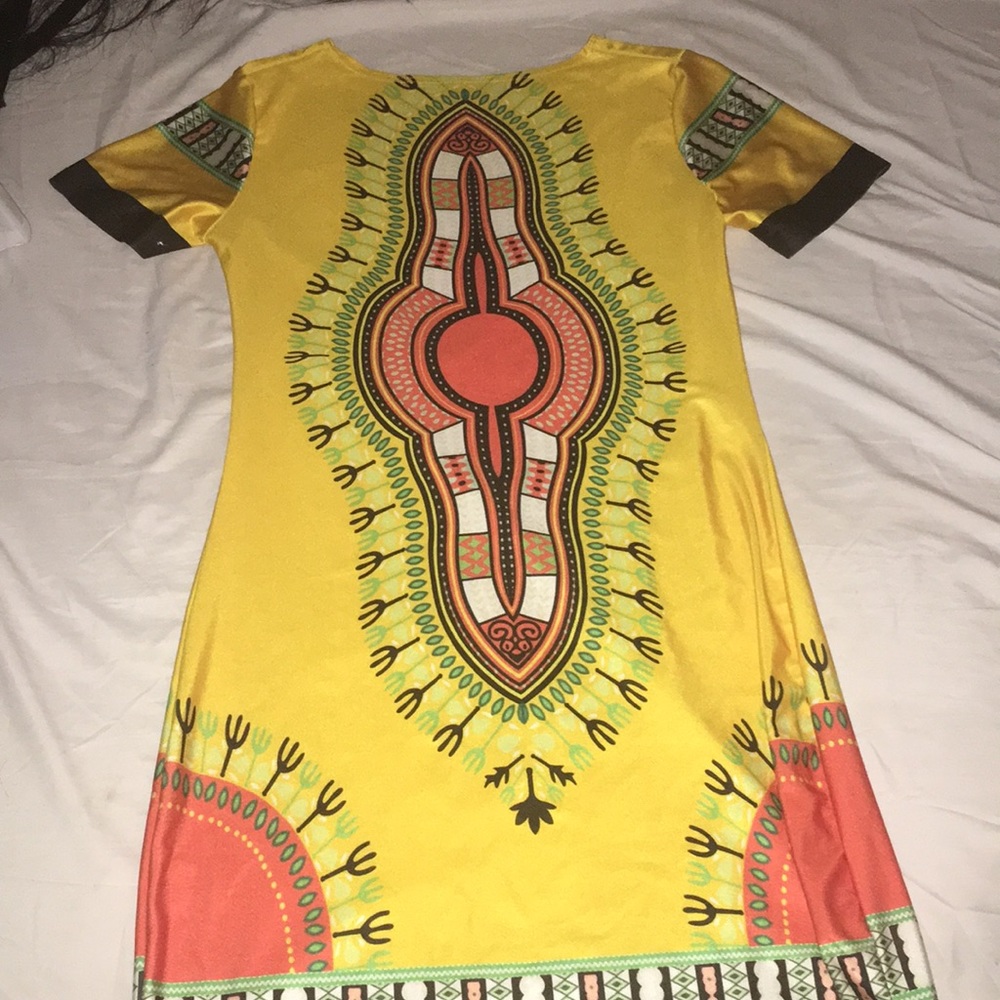 Multi colored long Tribal silk shirt